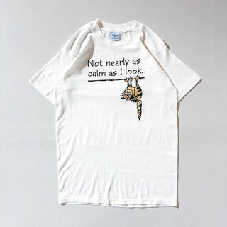 90's "MADE IN USA" Stedman メッセージプリント Tシャツ