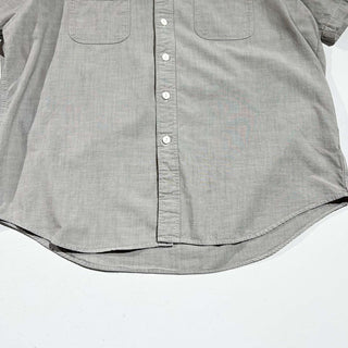 Ralph Lauren ダブルポケット 無地 S/S シャツ(チャコールグレー)