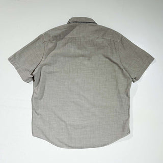 Ralph Lauren ダブルポケット 無地 S/S シャツ(チャコールグレー)