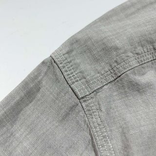 Ralph Lauren ダブルポケット 無地 S/S シャツ(チャコールグレー)