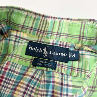 Ralph Lauren "BLAKE" ボタンダウン チェック S/S シャツ