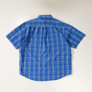 "made in USA" POLO JEANS ボタンダウン チェック S/S シャツ