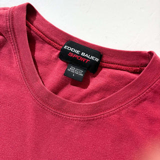 00's "MADE IN USA" Eddie Bauer SPORTS 両面プリント ポケット Tシャツ