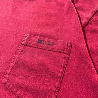 00's "MADE IN USA" Eddie Bauer SPORTS 両面プリント ポケット Tシャツ
