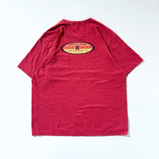 00's "MADE IN USA" Eddie Bauer SPORTS 両面プリント ポケット Tシャツ