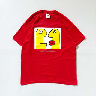 00's "HIERRY NOIR" アート プリント Tシャツ