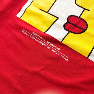 00's "HIERRY NOIR" アート プリント Tシャツ