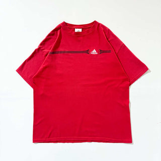 00's adidas ロゴ 刺繍 Tシャツ