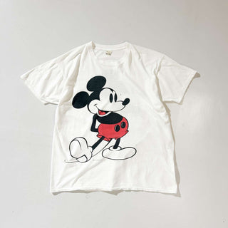 80's "MADE IN USA" screen stars MICKY 両面 キャラクター プリント Tシャツ