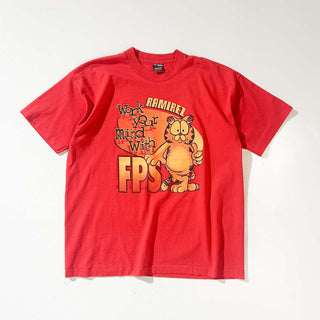 90's "MADE IN USA" Fruit of the loom ガーフィールド キャラクター プリント Tシャツ