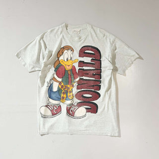 90's "MADE IN USA" ドナルド キャラクター プリント Tシャツ