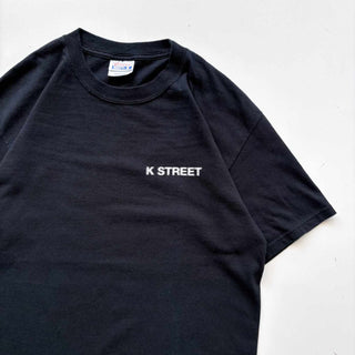 00's K STREET ブラックユーモア ミュージック プリント Tee
