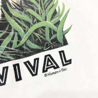 90's "made in USA" Human-i-Tees タイガー プリント Tシャツ