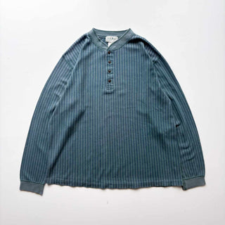 90's "MADE IN USA" L.L.BEAN ヘンリーネック ストライプ カットソー