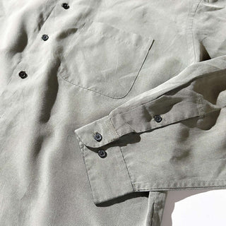 90's PERRY ELLIS ハウンドトゥース レーヨン L/Sシャツ
