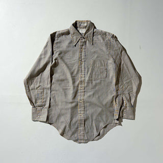 70's ストライプ ポリ L/Sシャツ