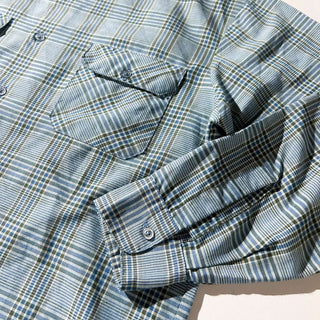 80's BIG MAC チェック ポリ L/Sシャツ