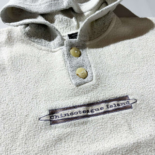 00's "made in USA" Exist ヘンリーネック 異素材 スウェット パーカ