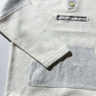 00's "made in USA" Exist ヘンリーネック 異素材 スウェット パーカ