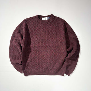 90's "made in USA" BILL BLASS メランジ コットンニットセーター