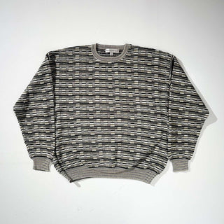 90's～ "made in USA" SHENANDOAH 総柄 コットンニットセーター