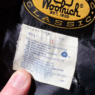 80's "made in USA" Woolrich レザー切替 シューティング ジャケット