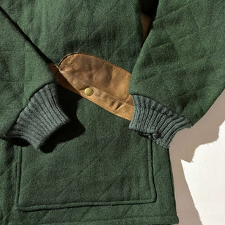 80's "made in USA" Woolrich レザー切替 シューティング ジャケット