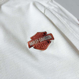00's〜 HARLEY DAVIDSON 袖プリント 切替 サーマル カットソー