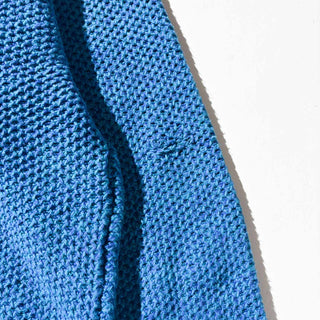 90's～ ALEXANDER JULIAN メランジ コットン ニット セーター(ブルー×サックス)