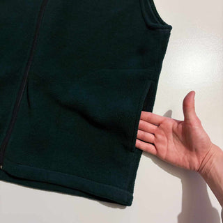 ～00's "MADE IN USA" L.L.Bean フリース ベスト(グリーン)