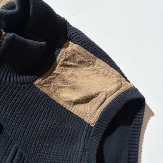 00's ORVIS フェイクスエード ショルダー ニット ベスト