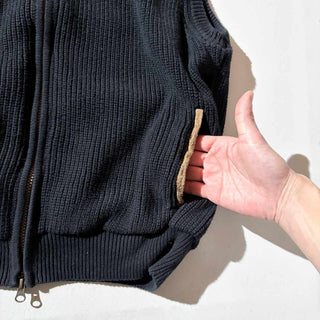 00's ORVIS フェイクスエード ショルダー ニット ベスト