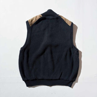 00's ORVIS フェイクスエード ショルダー ニット ベスト