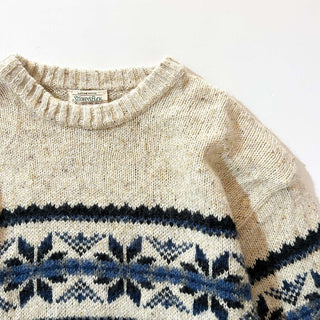 90's～ "made in USA" St.John's bay ノルディック柄 ウール ニットセーター