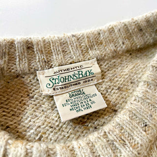 90's～ "made in USA" St.John's bay ノルディック柄 ウール ニットセーター