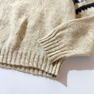 90's～ "made in USA" St.John's bay ノルディック柄 ウール ニットセーター