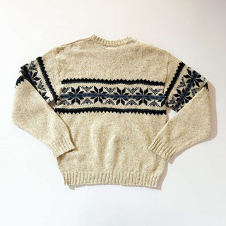 90's～ "made in USA" St.John's bay ノルディック柄 ウール ニットセーター