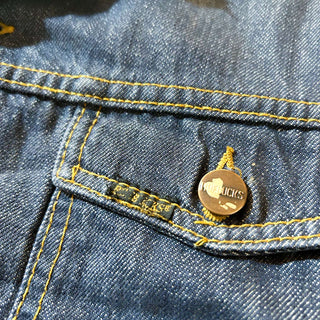 70's ROEBUCKS バッドダイ デニム ボアジャケット