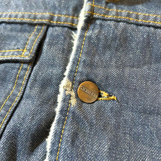 70's ROEBUCKS バッドダイ デニム ボアジャケット