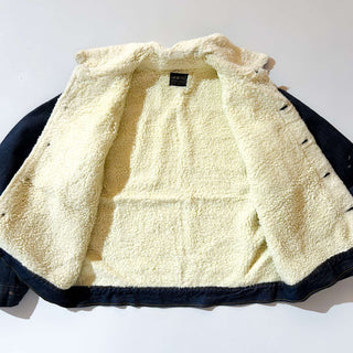 70's ROEBUCKS バッドダイ デニム ボアジャケット