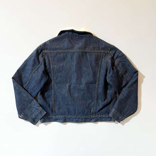 70's ROEBUCKS バッドダイ デニム ボアジャケット