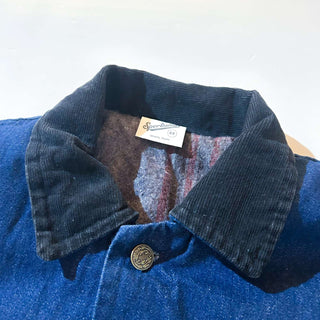 70's Sportswear 襟コーデュロイ切替 デニム カバーオール ジャケット