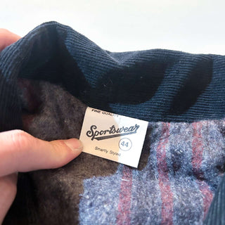 70's Sportswear 襟コーデュロイ切替 デニム カバーオール ジャケット