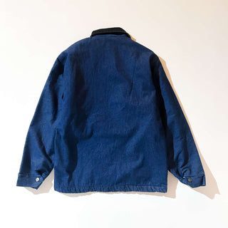 70's Sportswear 襟コーデュロイ切替 デニム カバーオール ジャケット