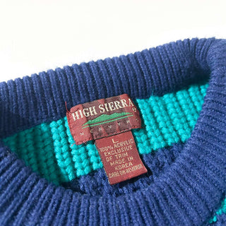 80's～ HIGH SIERRA ボーダー アクリルニットセーター