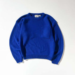 80's segments ポケット アクリルニットセーター