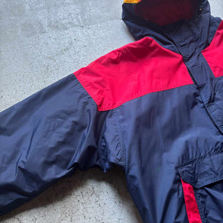 90's～00's Columbia ナイロン パデット フーデッド アノラック パーカ