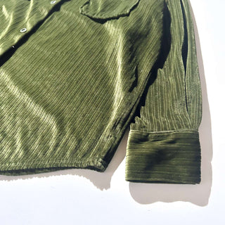 00's ONE STEP UP ストライプ ベロア L/S シャツ