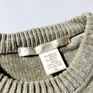 90's PERRY ELLIS ベロア モールニット セーター