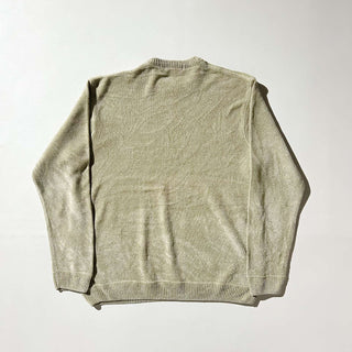 90's PERRY ELLIS ベロア モールニット セーター